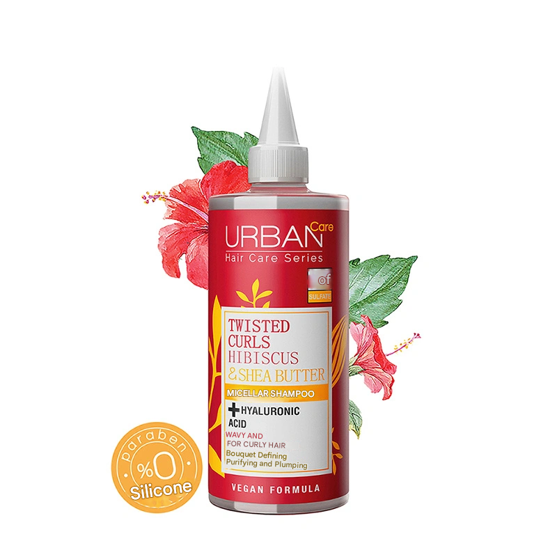Urban Care Hibiscus & Shea Butter & Hyaluronic Acid Curl Defining & Purifying & Plumping Micellar Shampoo 340 ml
