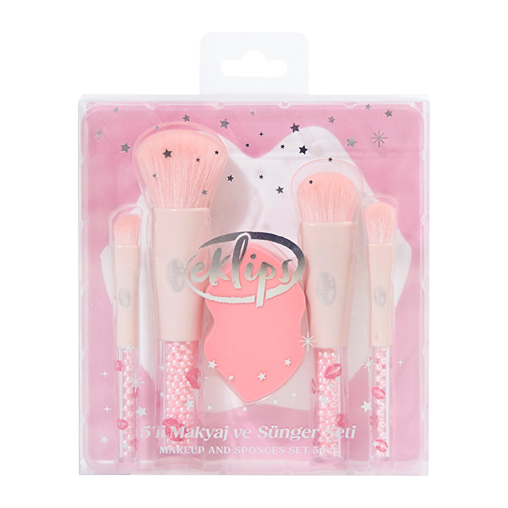 Eklips Makeup Brush and Sponge Set of 5