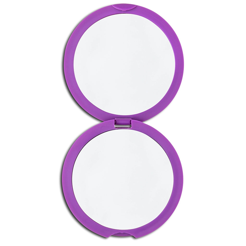 Eklips Purple Folding Pocket Mirror and Comb