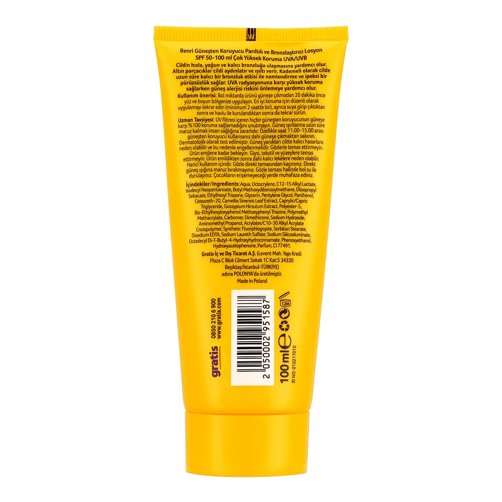 Benri Sun Glitter Lotion SPF50 100 ml
