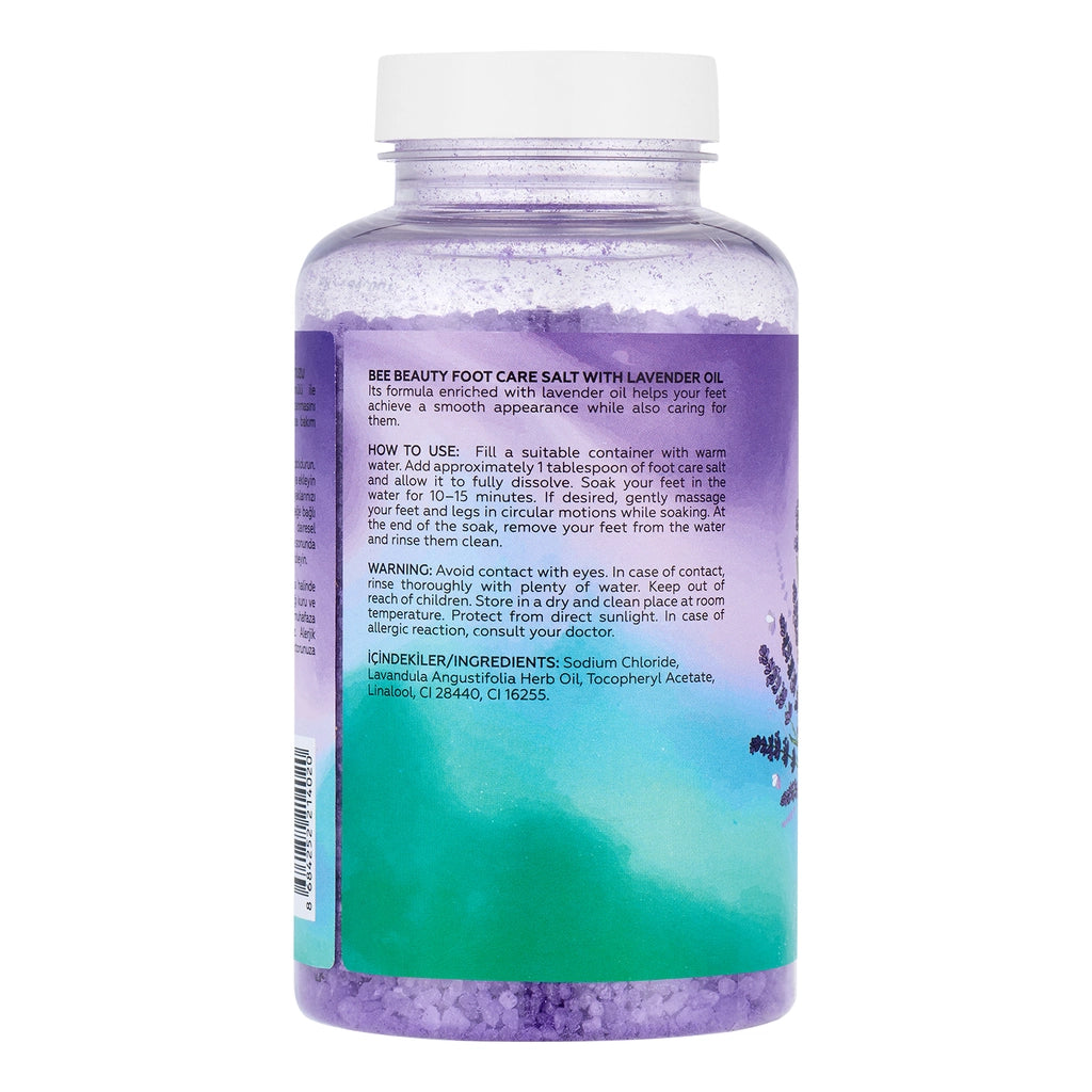 Bee Beauty Lavender Oil Foot Care Salt 400 gr