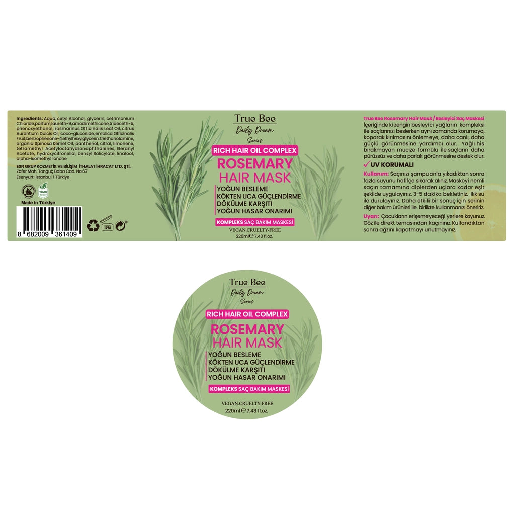 True Bee Rosemary Hair Mask 220 ml