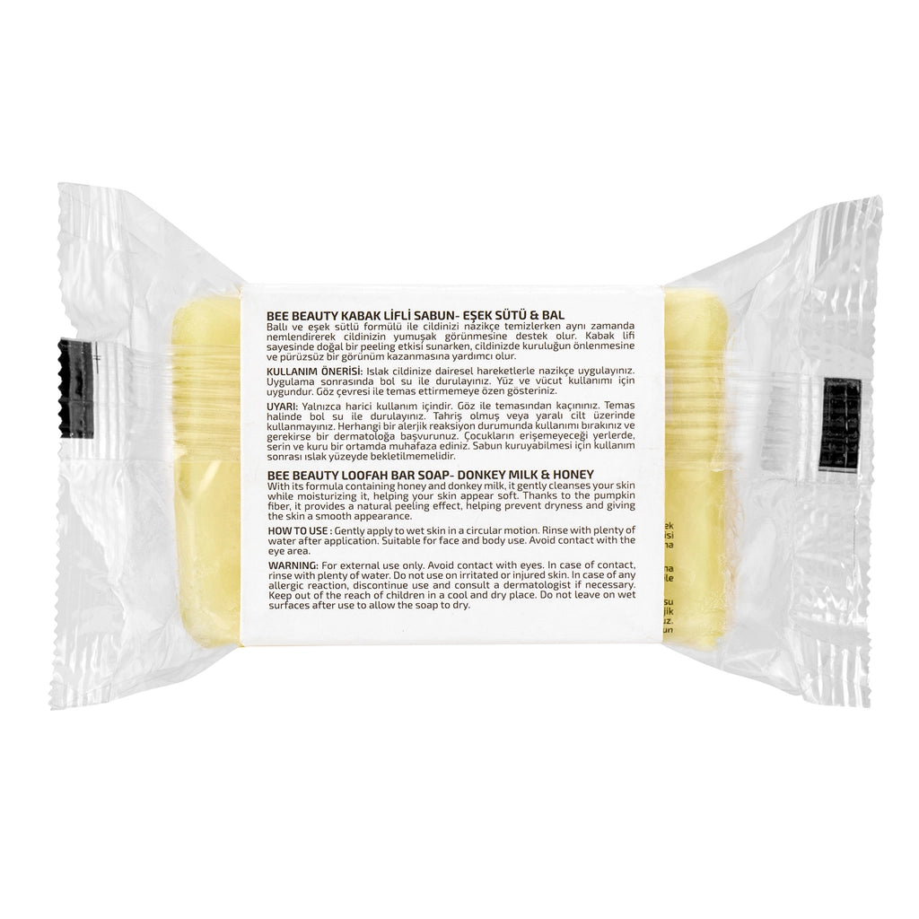 Bee Beauty Loofah Soap Donkey Milk & Honey 100 gr