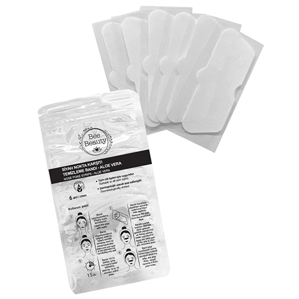 Bee Beauty Aloe Vera Blackhead Strips 6-Pack