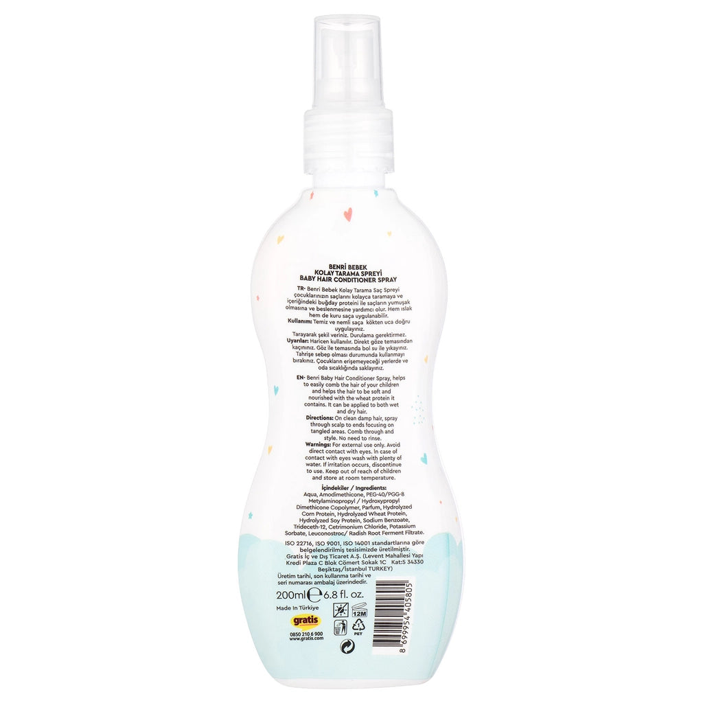 Benri Baby Easy Combing Spray 200 ml