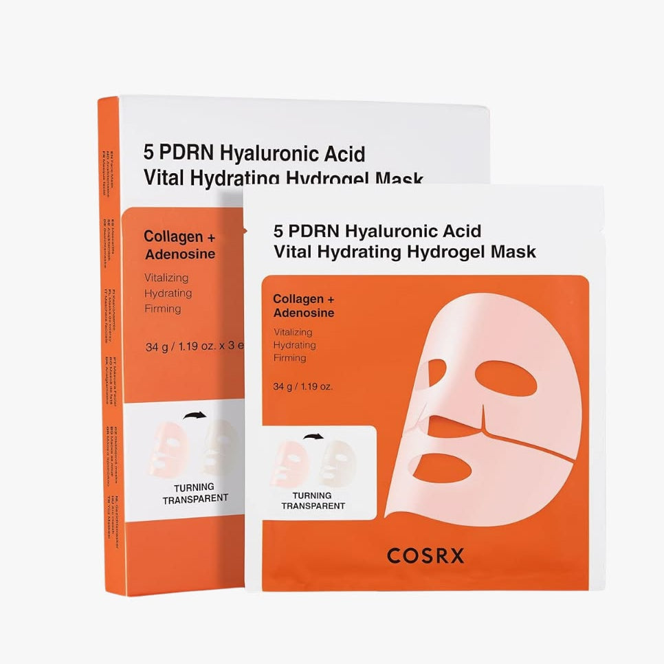 COSRX - 5 PDRN Hyaluronic Acid Vital Hydrating Hydrogel Mask Set