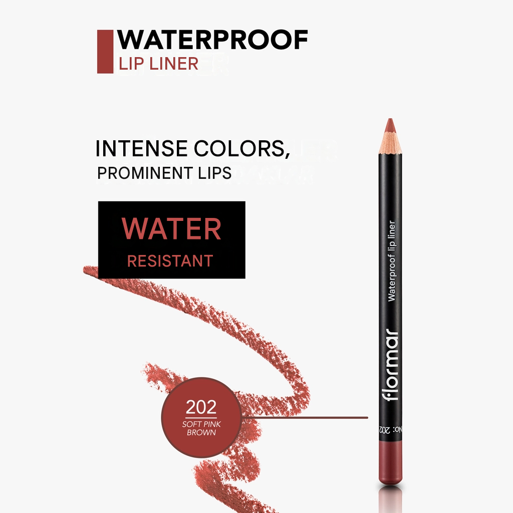 Flormar Waterproof and Intensely Pigmented Matte Lip Pencil