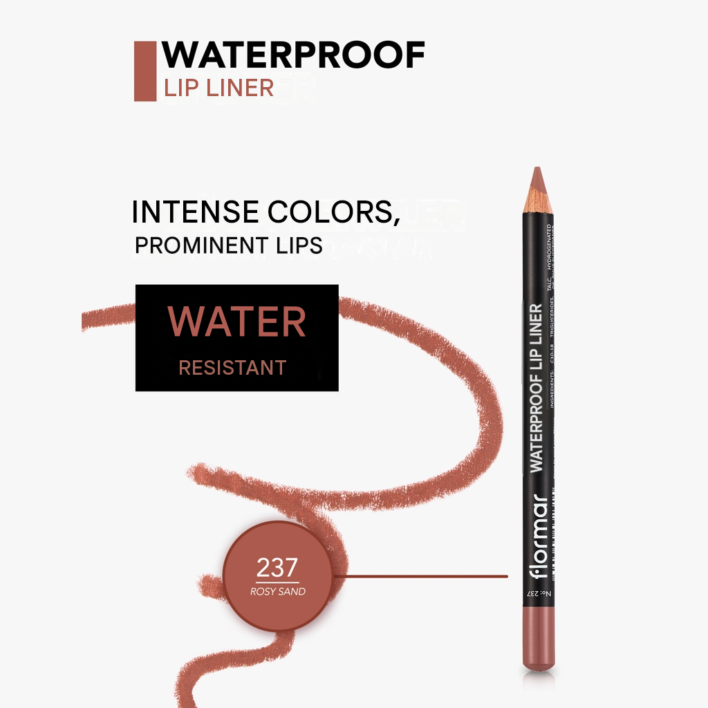 Flormar Waterproof and Intensely Pigmented Matte Lip Pencil