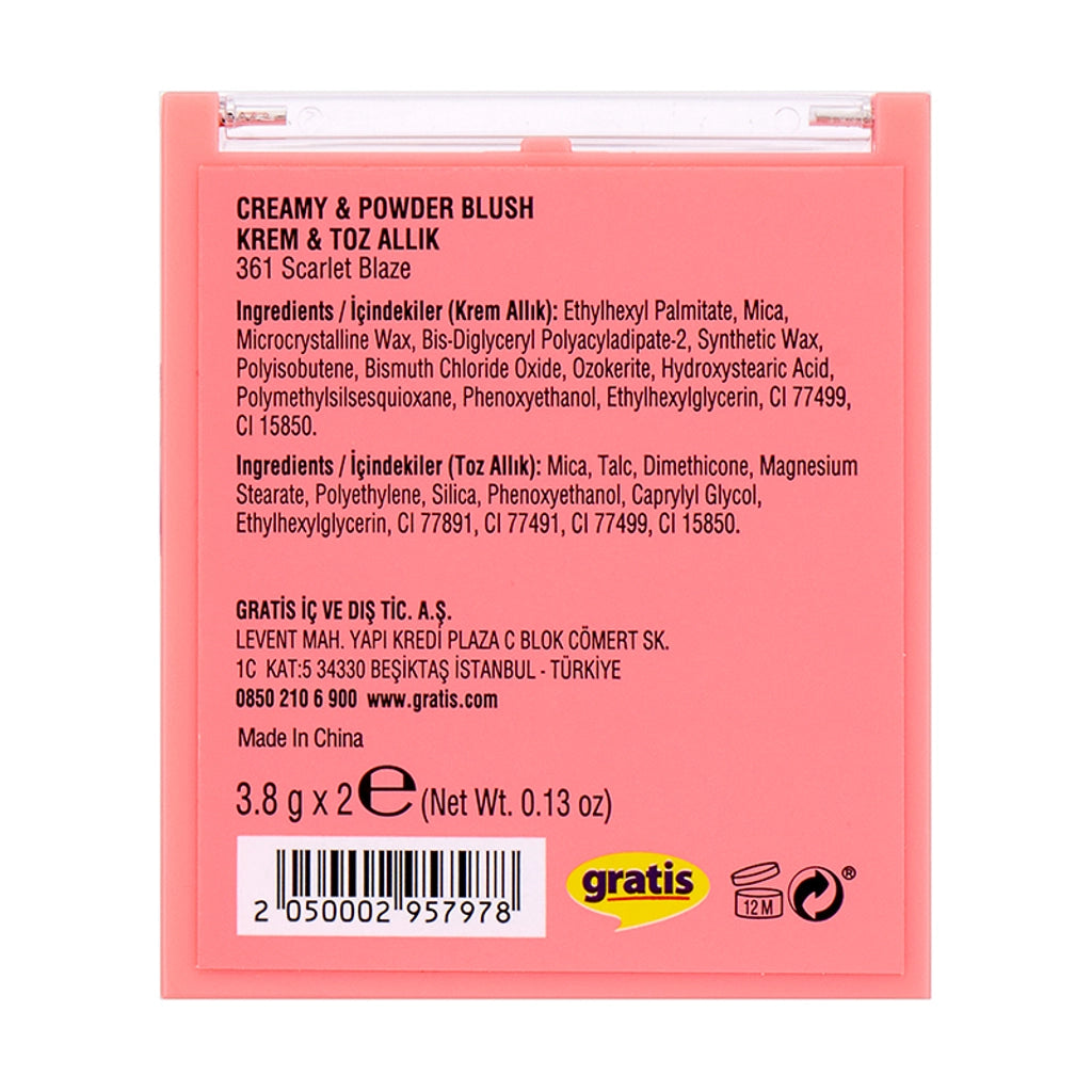 Beaulis Vibe It Cream & Powder Blush