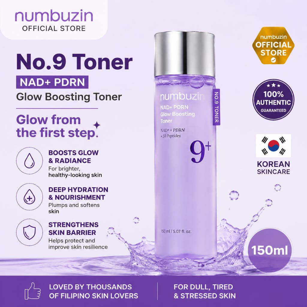numbuzin - No.9 NAD+ PDRN Glow Boosting Toner 150ml