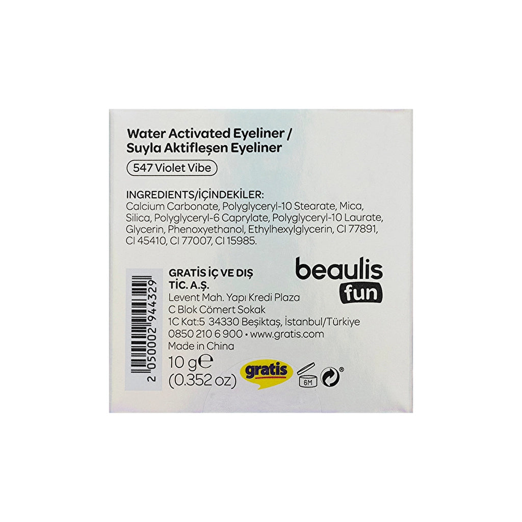Beaulis Fun Rainbow Liner Water Activated Eyeliner 547 Violet Vibe