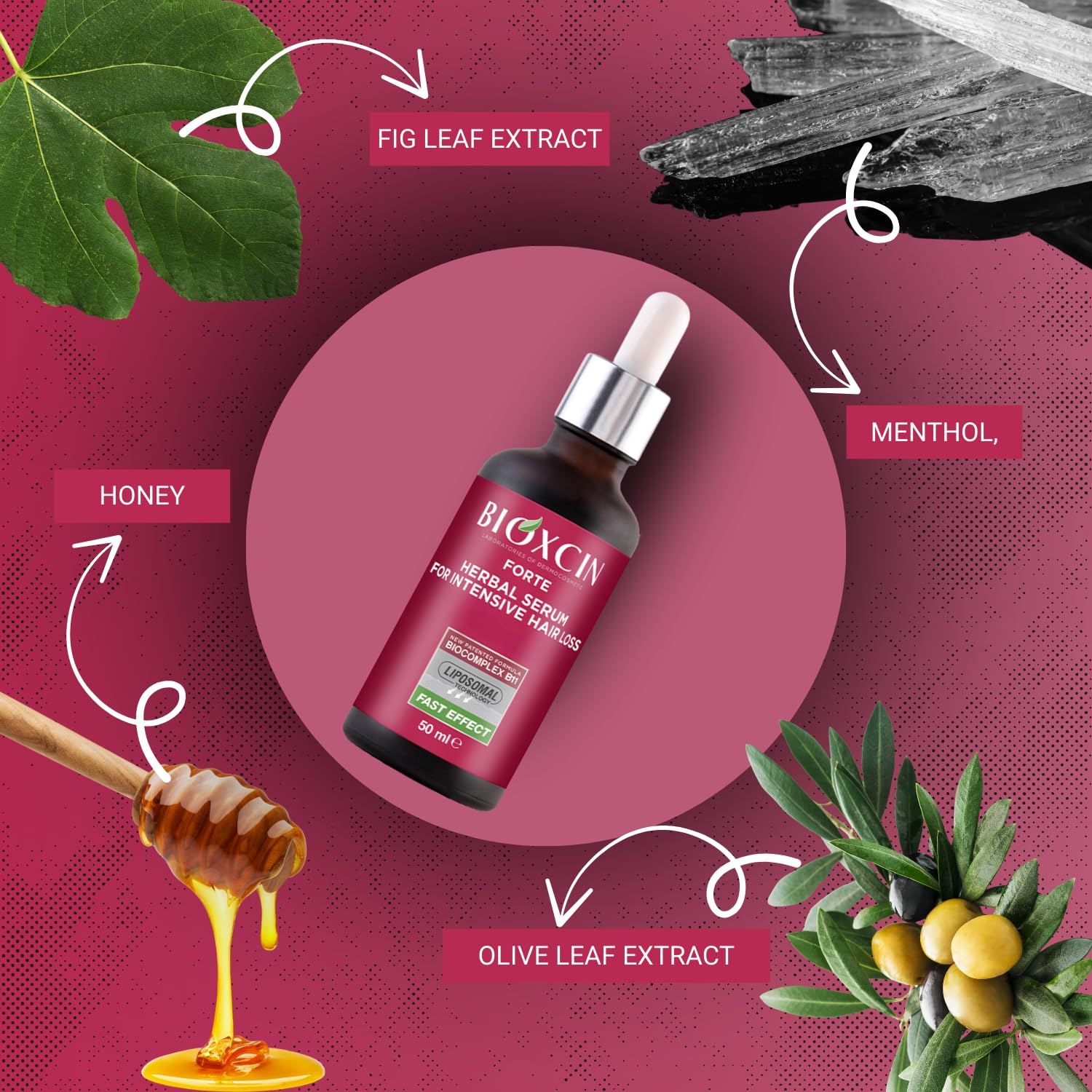 Bioxcin Forte Anti-Hair Loss Hair Growth Serum – 3 × 50 ml