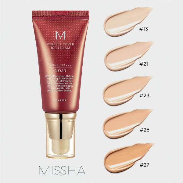 MISSHA - M Perfect Cover BB Cream SPF42 PA+++ - 3 Colors
