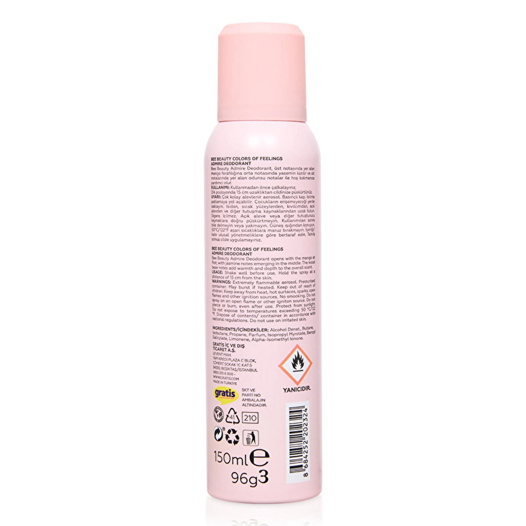 Bee Beauty Colors of Feelings Women's Deodorant Spray 150 ml