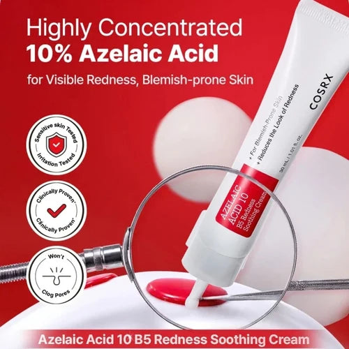 COSRX - Azelaic Acid 10 B5 Redness Soothing Cream