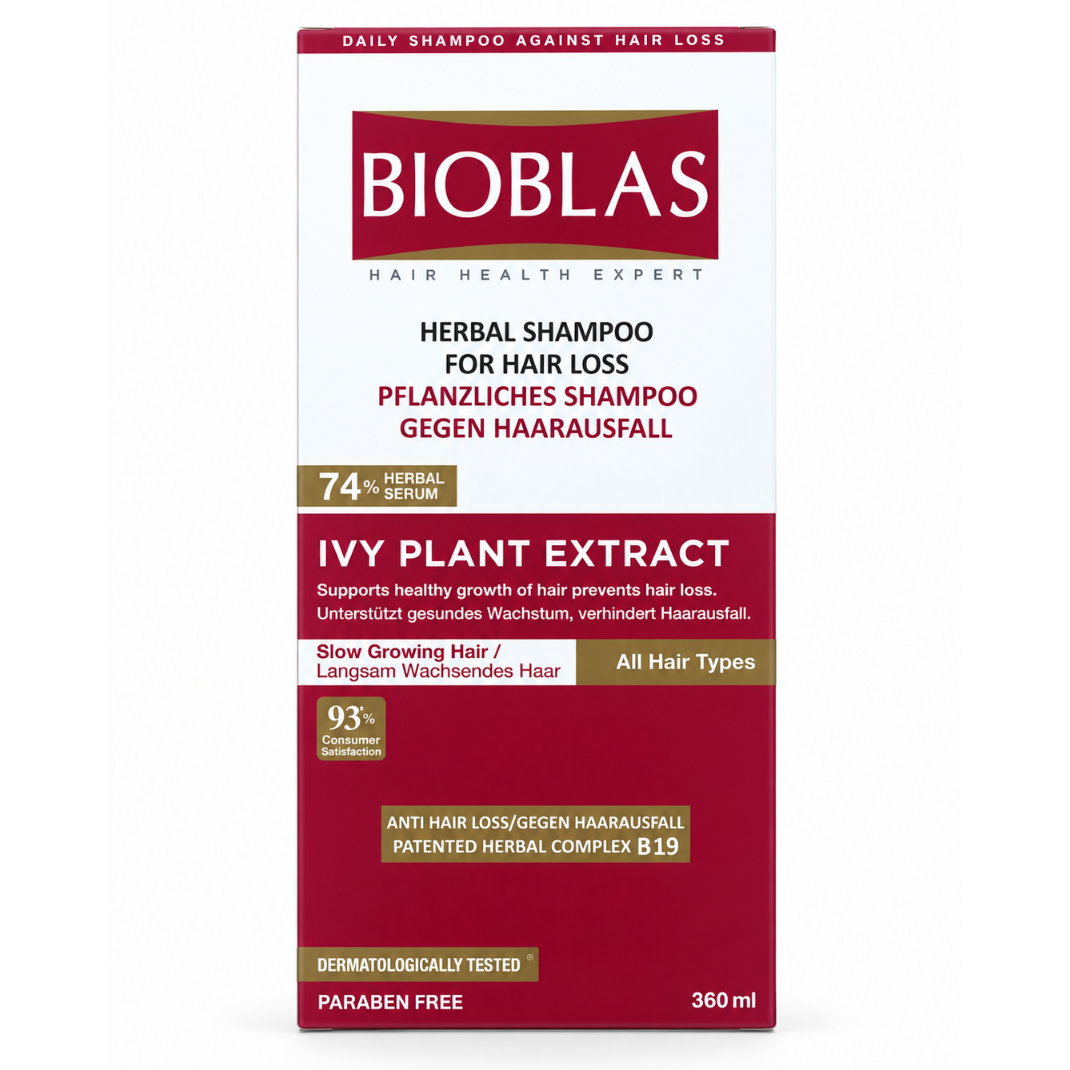Bioblas Herbal Shampoo for Hair Loss with Ivy Plant Extract – 360 ml