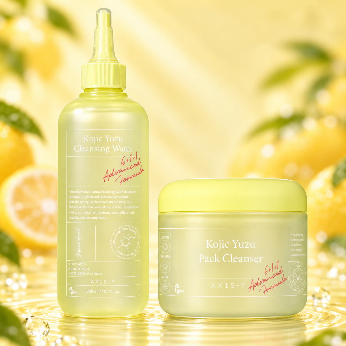 AXIS-Y Kojic Yuzu Brightening Cleansing Duo