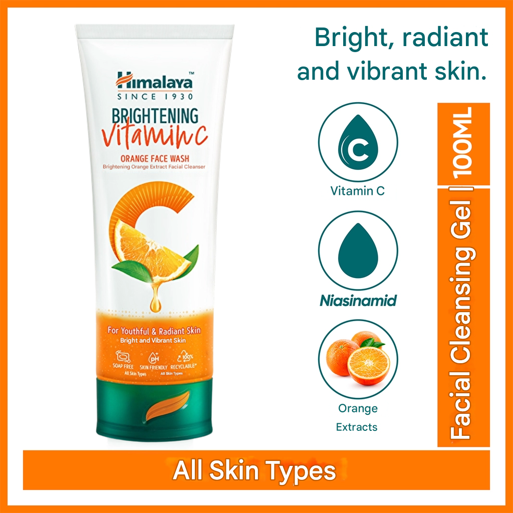 HIMALAYA - Brightening Vitamin C Orange Extract Facial Cleanser 100 ml