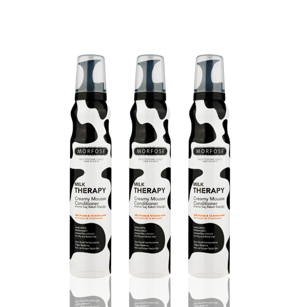 MORFOSE - Hair Mousse Milk Therapy Classic Trio Pack 200 ML
