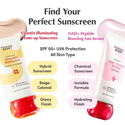 EQQUALBERRY - NAD+ Peptide Boosting Sun Serum