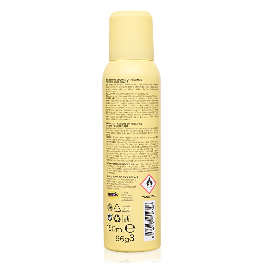 Bee Beauty Colors of Feelings Women's Deodorant Spray 150 ml