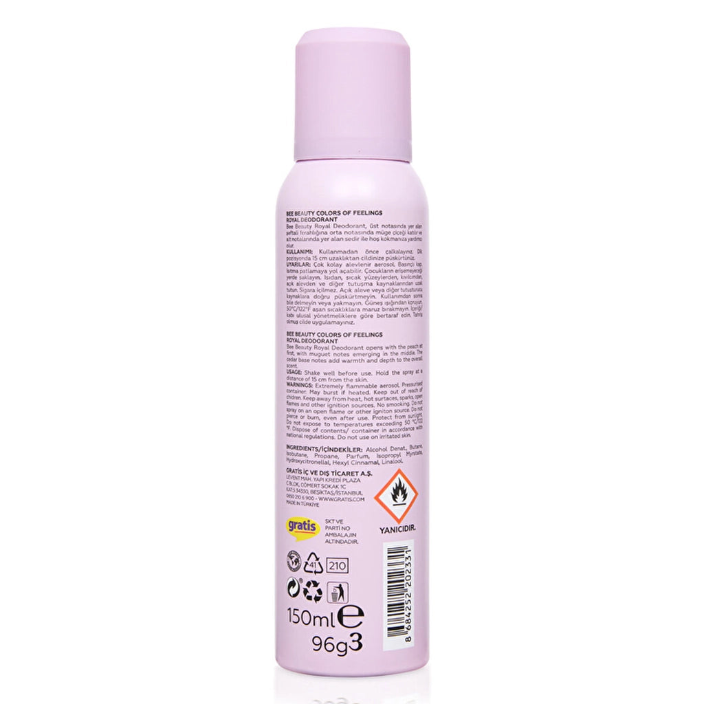 Bee Beauty Colors of Feelings Women's Deodorant Spray 150 ml