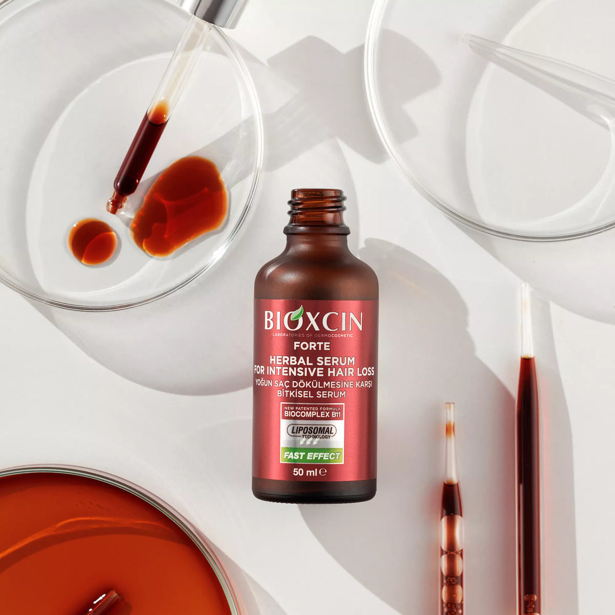 Bioxcin Forte Anti-Hair Loss Hair Growth Serum – 3 × 50 ml