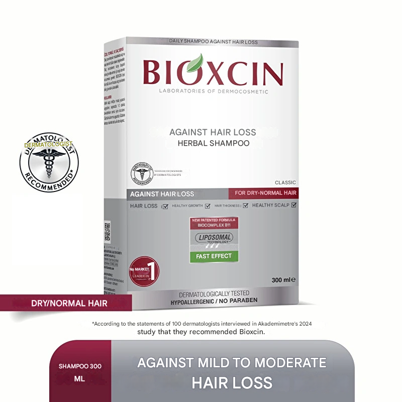 Bioxcin Anti Hair Loss Herbal Classic Shampoo Oily Hair 300 ml