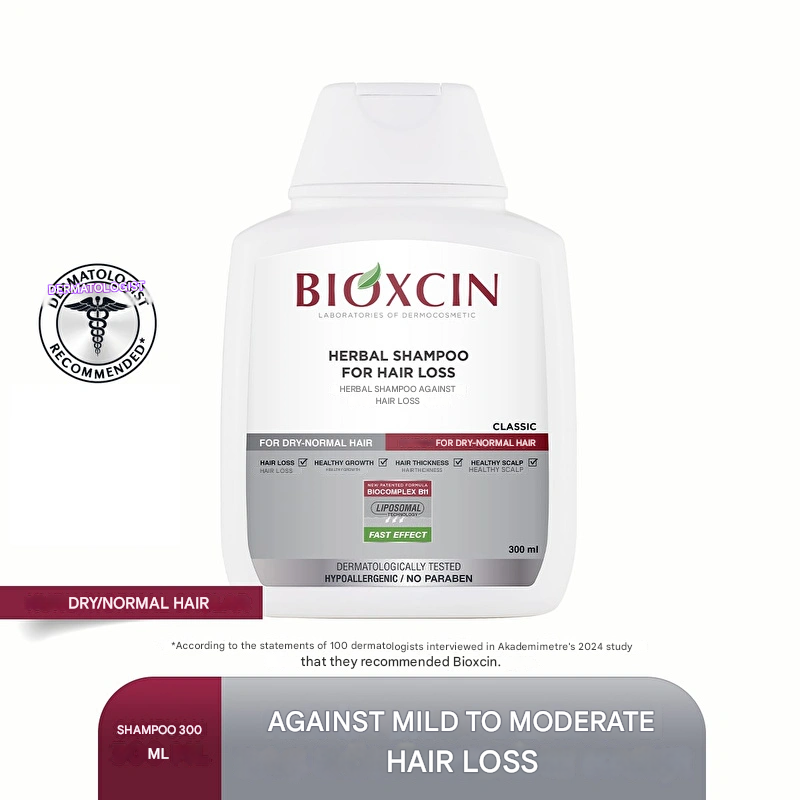Bioxcin Anti Hair Loss Herbal Classic Shampoo Oily Hair 300 ml