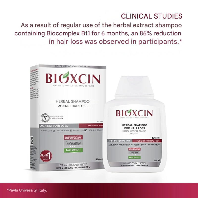 Bioxcin Anti Hair Loss Herbal Classic Shampoo Oily Hair 300 ml