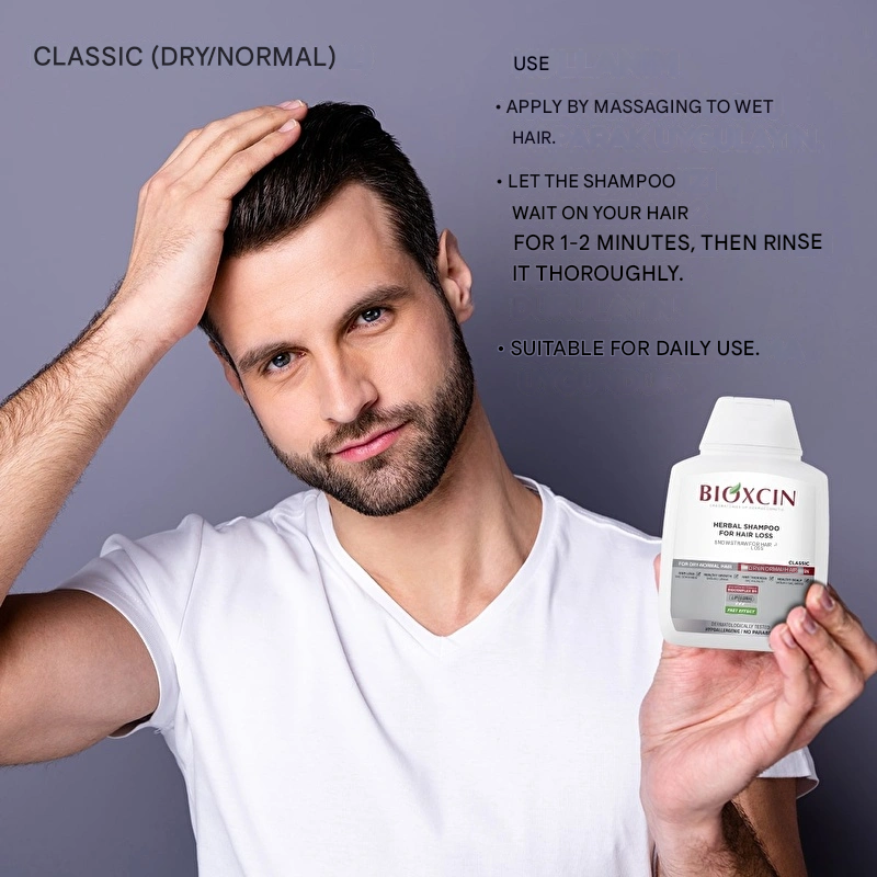 Bioxcin Anti Hair Loss Herbal Classic Shampoo Oily Hair 300 ml