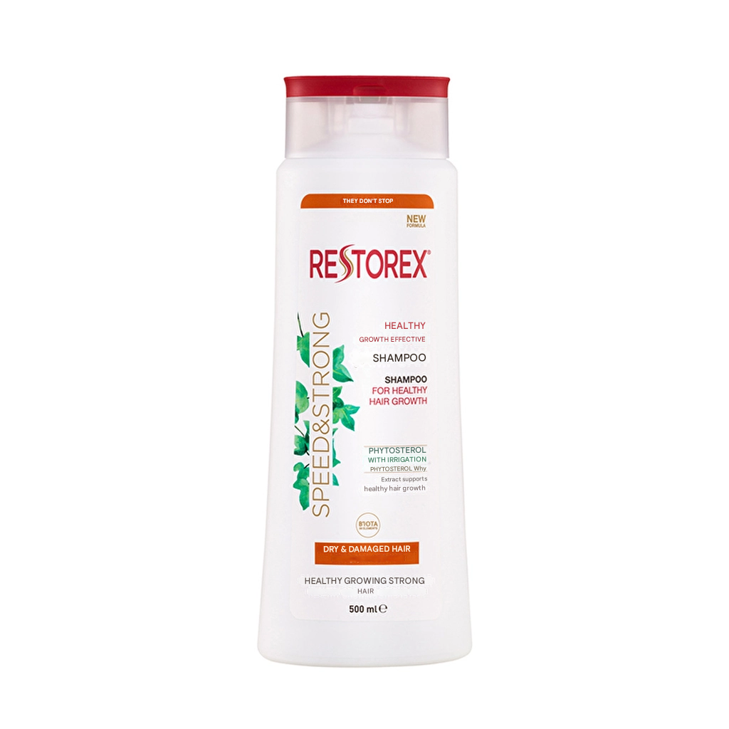 Restorex Healthy Growth Effective Hair Care Shampoo for Dry and Damaged Hair 500 ml