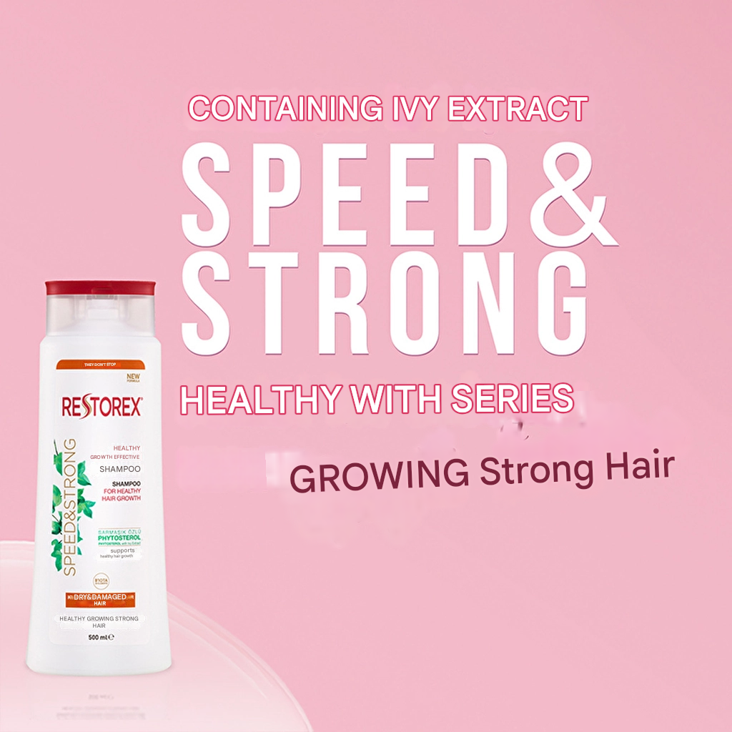 Restorex Healthy Growth Effective Hair Care Shampoo for Dry and Damaged Hair 500 ml