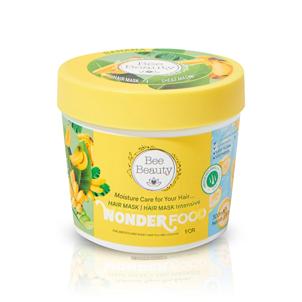 Bee Beauty Wonder Food Banana Crush Hair Mask 300 ml