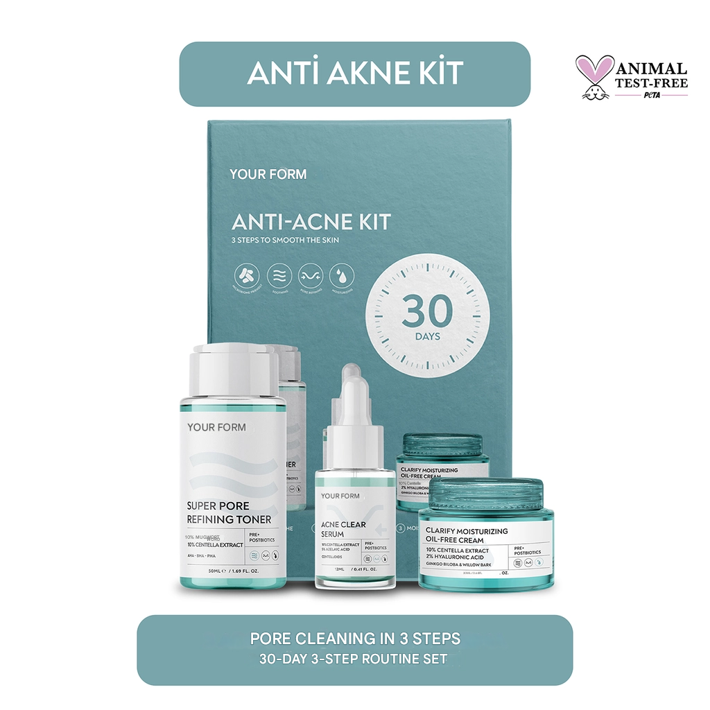 Anyong Anti-Acne Set (Toner 50 ml + Cream 20 ml + Serum 12 ml)