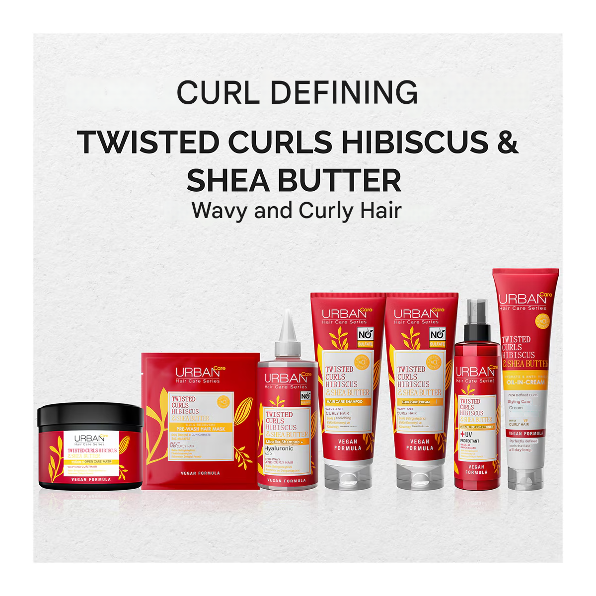 Urban Care Curl Hibiscus and Shea Leave-In Conditioning Cream 175 ml