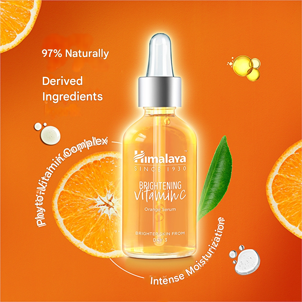 Himalaya Brightening Illuminating Serum with Vitamin C and Orange Extract 30 ml