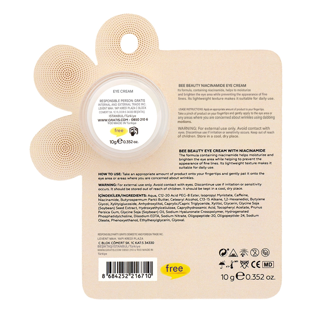 Bee Beauty Niacinamide Lifting Eye Cream 10 gr