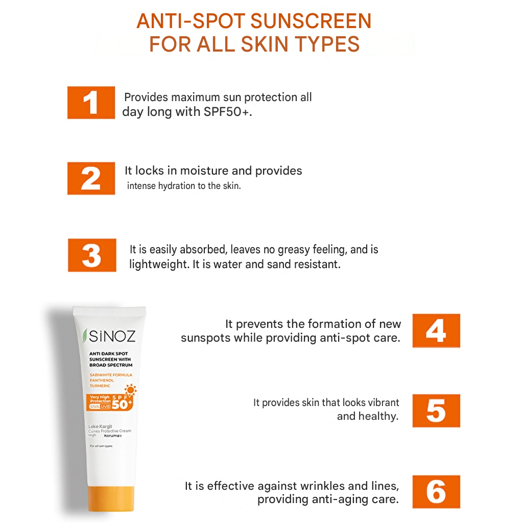 Sinoz SPF50+ Anti-Spot Facial Sunscreen 50 ml