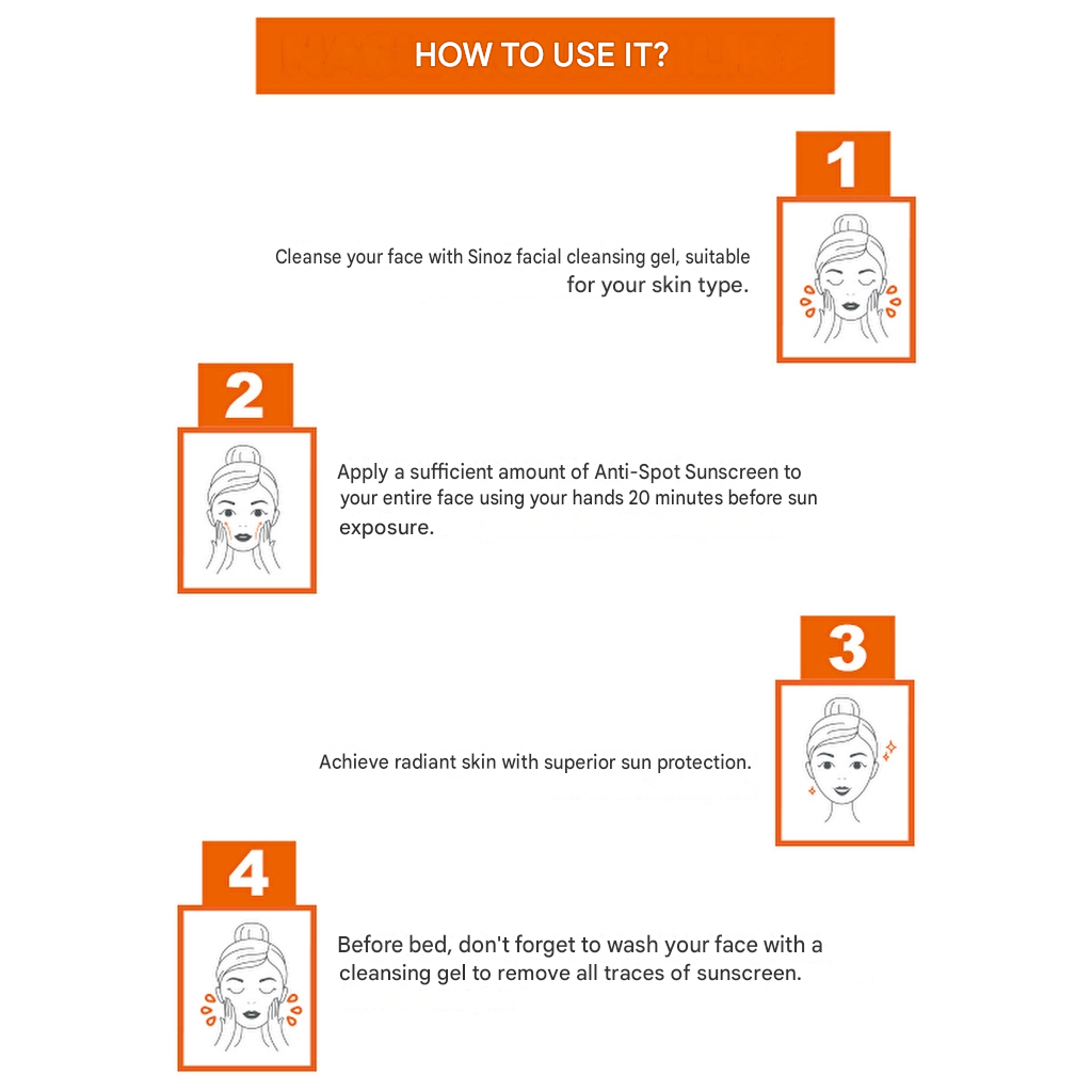 Sinoz SPF50+ Anti-Spot Facial Sunscreen 50 ml