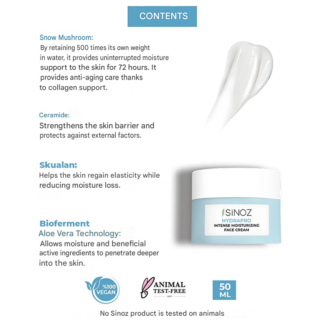 Sinoz Hydrapro Moisturizing Face Cream 50 ml