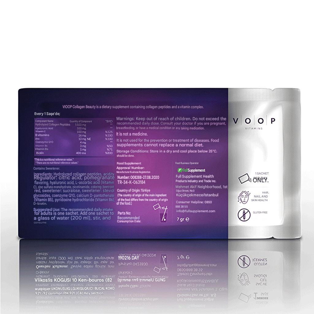Voop Collagen Beauty Collagen Supplement 10 Sachets