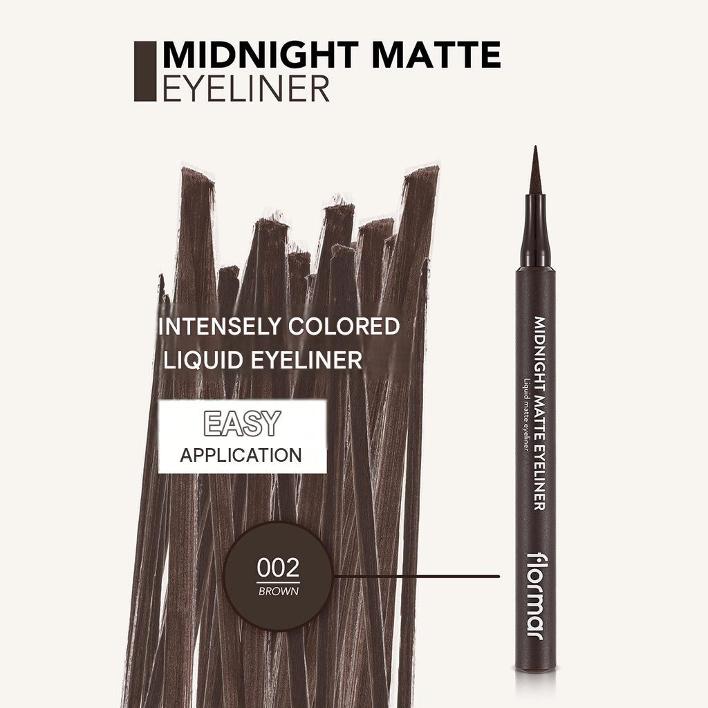 Flormar Midnight Matte Eyeliner 02 Brown