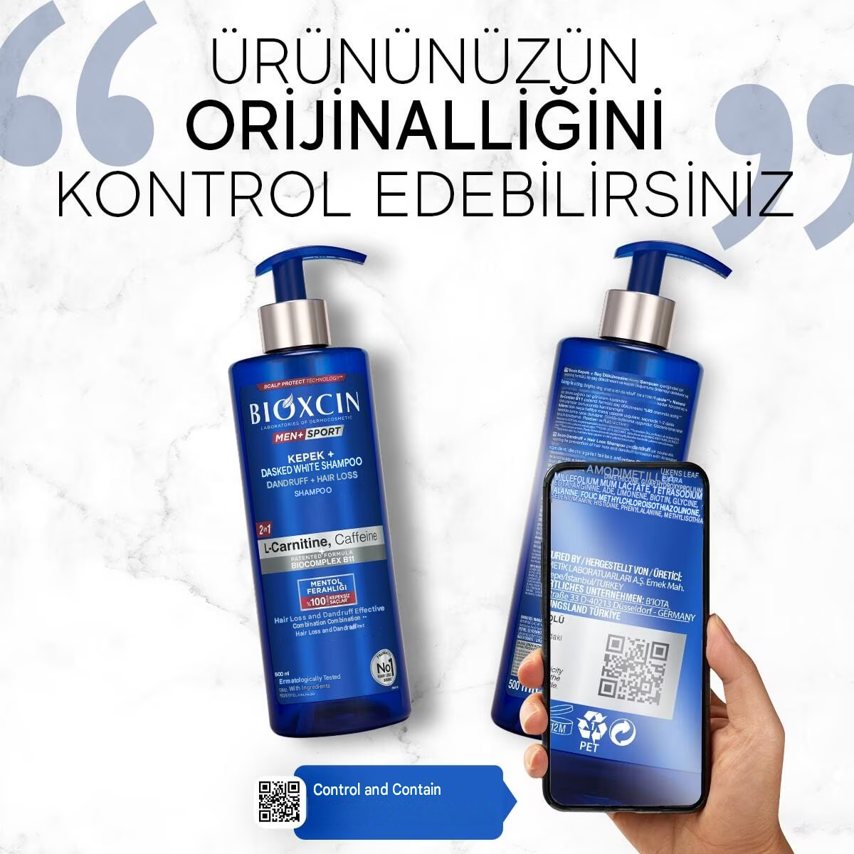 Bioxcin Anti-Dandruff and Anti-Hair Loss Shampoo 500 ml