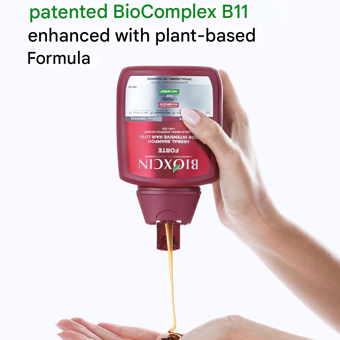 Bioxcin Forte Herbal Shampoo Against Hair Loss All Hair Types 300 ml