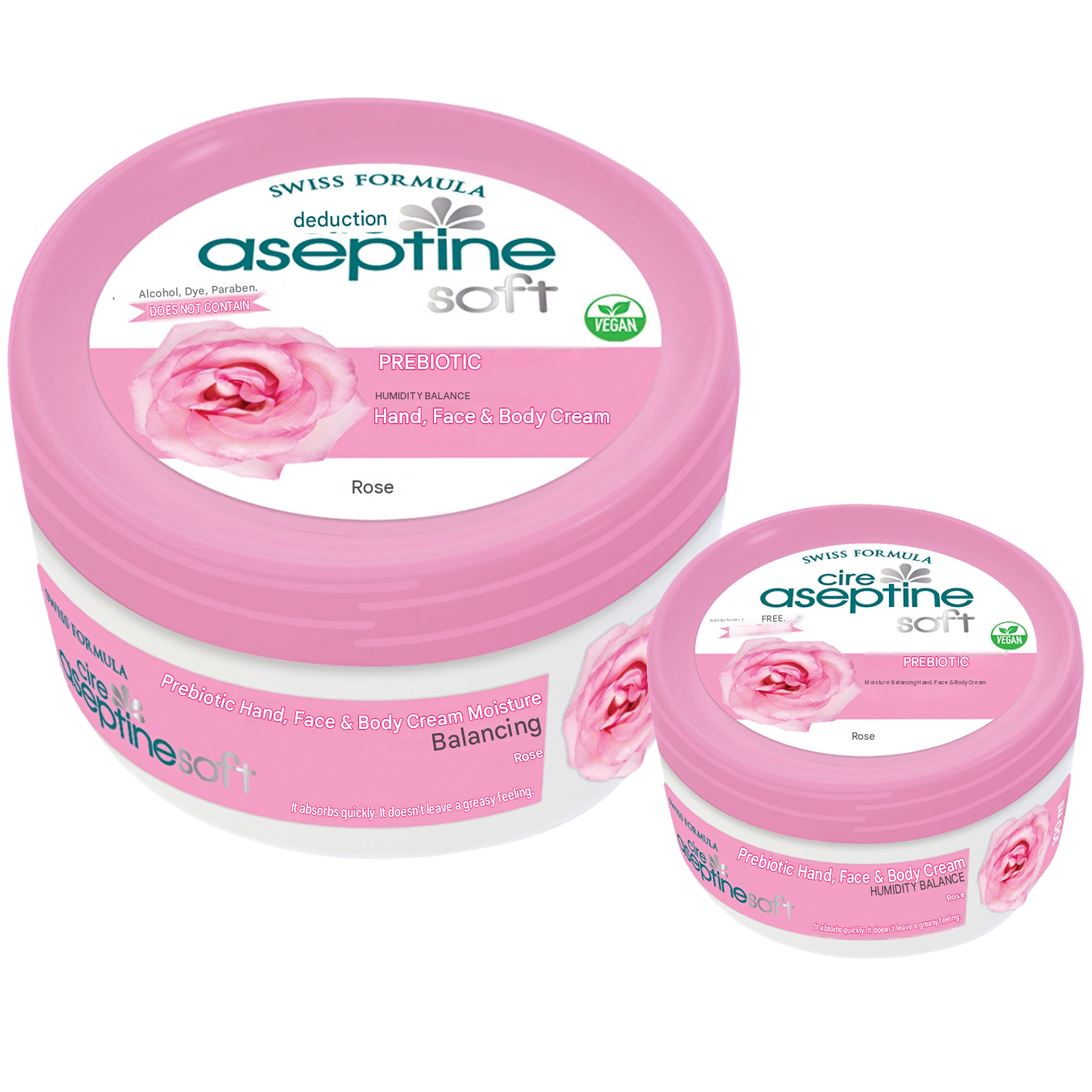 Cire Aseptine Soft Rose Extract Moisture Balancing and Nourishing Prebiotic Cream