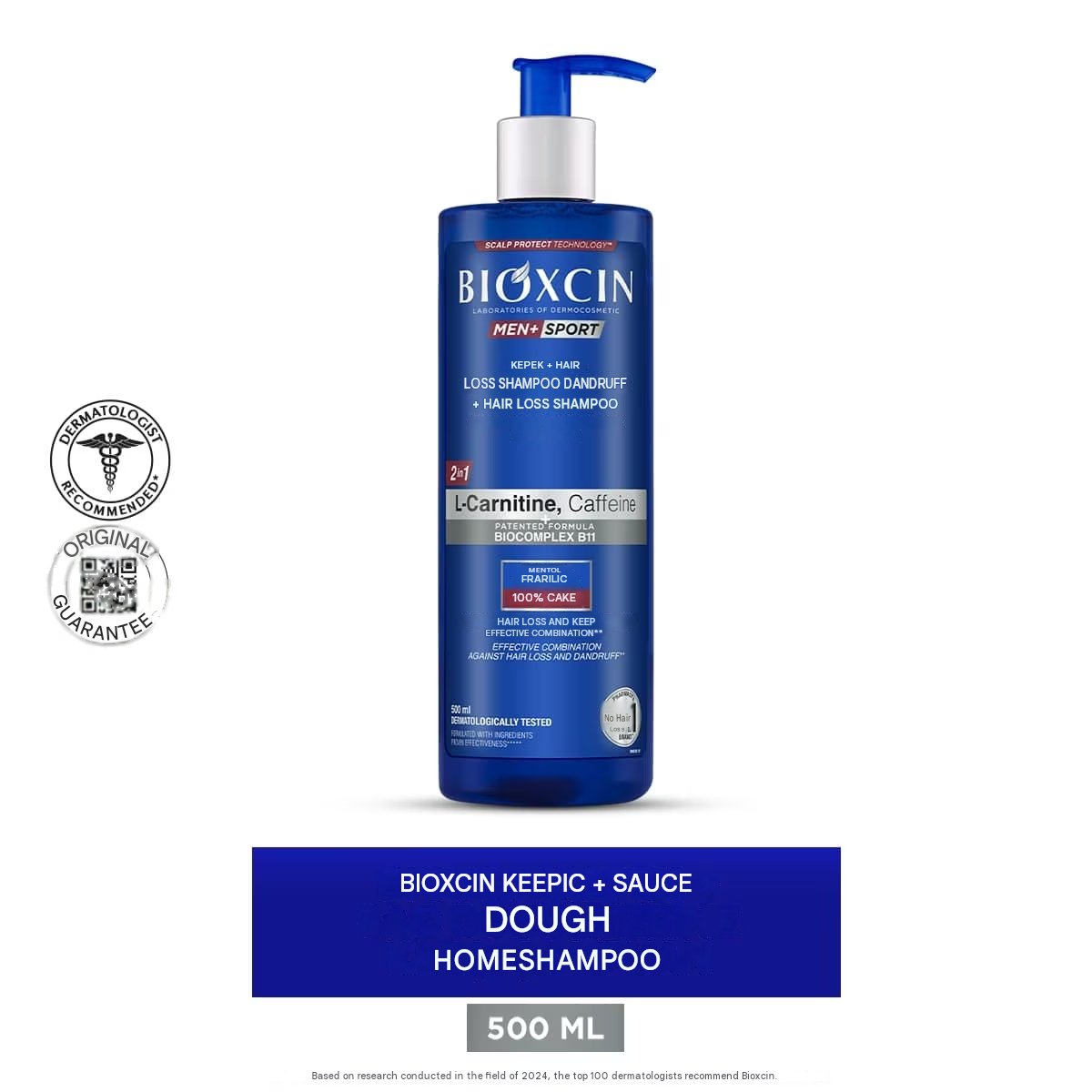 Bioxcin Anti-Dandruff and Anti-Hair Loss Shampoo 500 ml