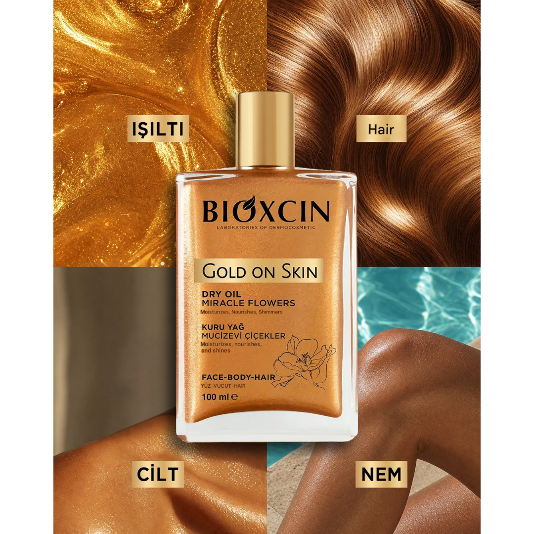 Bioxcin Gold On Skin Glittery Dry Oil – 100 ml
