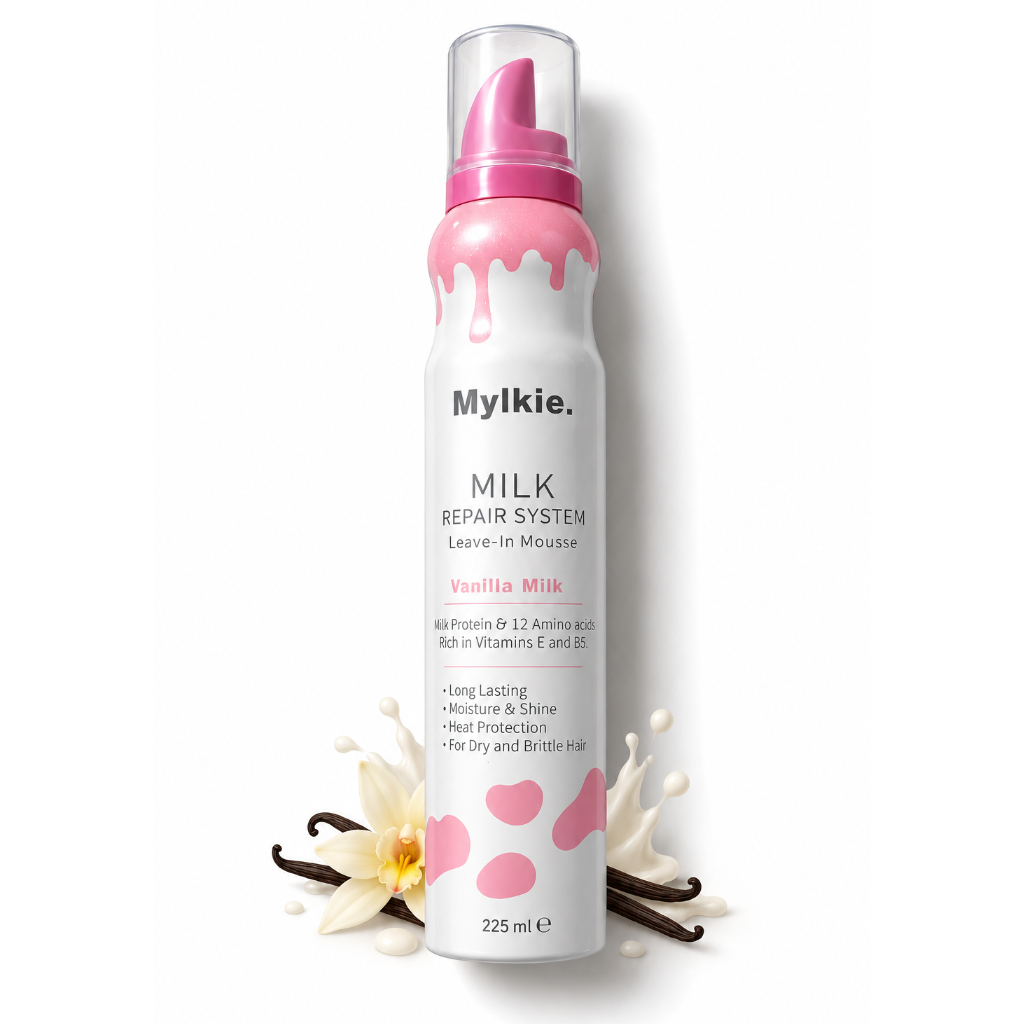 Mylkie Milk Repair System Leave-In Mousse – Vanilla Milk 225 ml